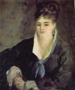 Pierre Renoir Woman in Black oil